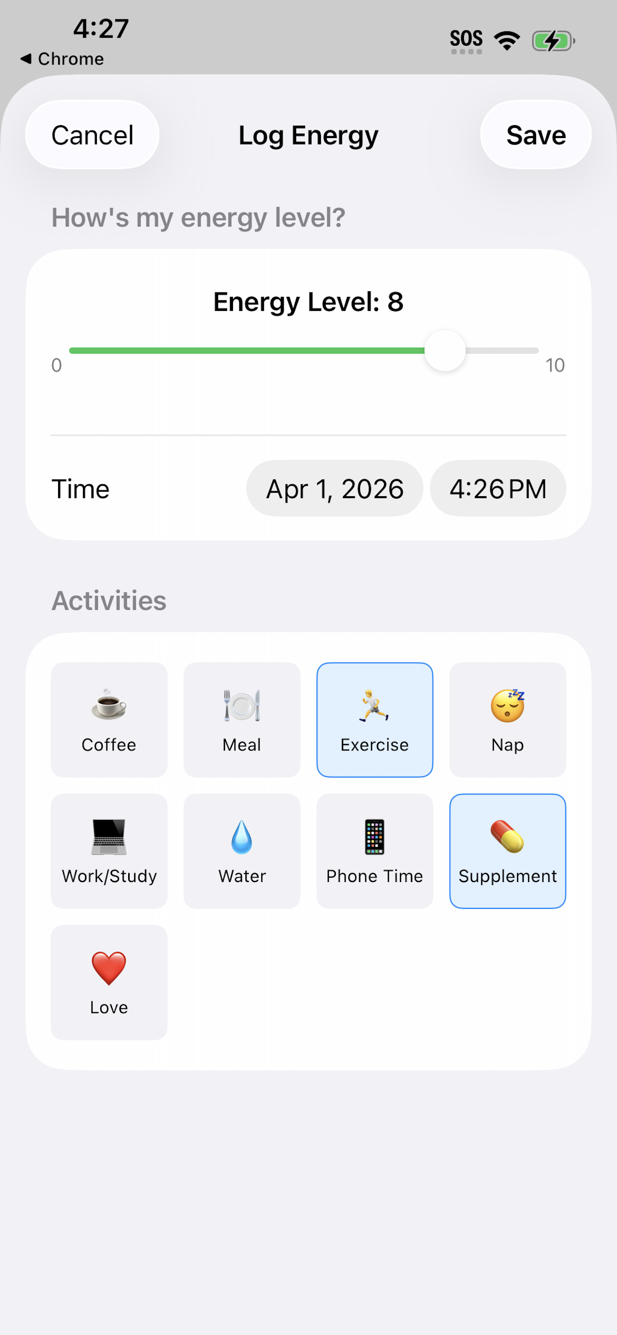 Track with Personal Labels