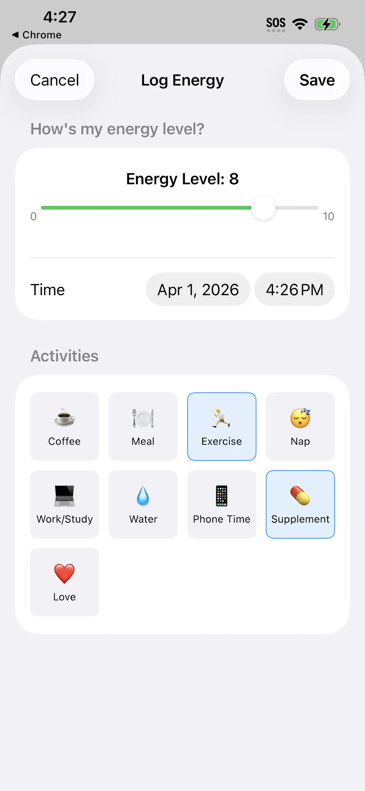 Track with Personal Labels